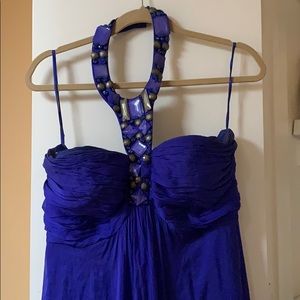 Jovani — Royal blue flowy dress, great material